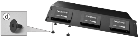 2.5" SSD installatie Stap 7