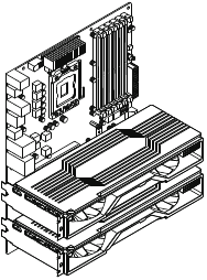 Graphics Card Anti-Sag Bracket (GB-001) installatie Stap 4