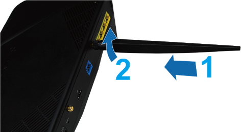 Antennes installeren Stap 1