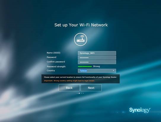 Synology Router Manager (SRM) instellen Stap 3