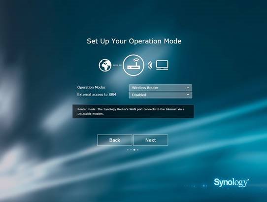 Synology Router Manager (SRM) instellen Stap 4