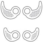 Silicone Ear Fins (S, L)