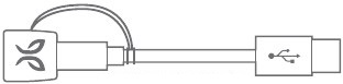 USB-oplaadkabel + oplaadclip