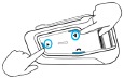 Om de Bluetooth intercom koppeling te resetten