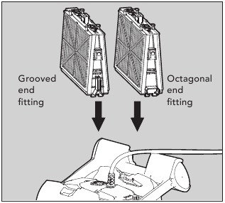 De filters van de cartridges reinigen Stap 5
