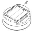 BATTERIJEN PLAATSEN Stap 3