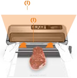 HOE EEN ZAK TE VACU&Uuml;MEREN EN TE SEALEN Stap 2
