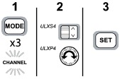 Kanaal wijzigen Stap 1