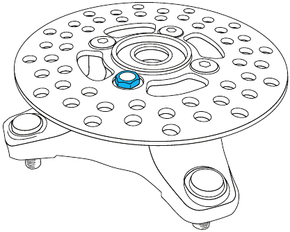 Magnetische boutinstallatie ATV-rotor