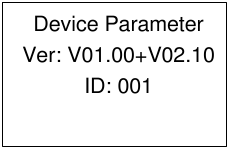 Apparaatparameter Stap 1