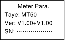 Meterparameter stap 1