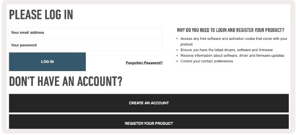 Registratiepagina van Launchkey Mini
