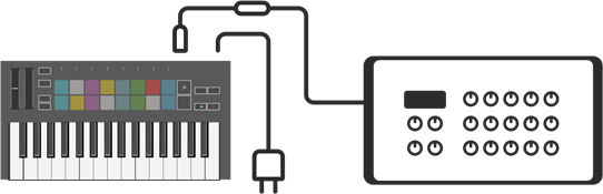 Gebruiken als een zelfstandige MIDI-controller