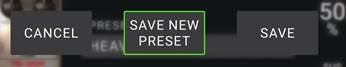 Een blok-preset opslaan