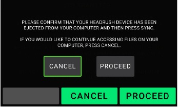 Om bestanden over te zetten tussen de HeadRush MX5 en uw computer