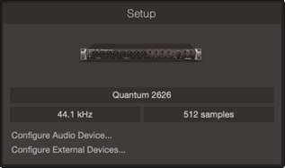 Audioapparaten configureren Stap 1