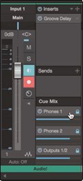 Cue Mix Functies Stap 1