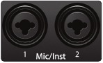 Microfoon-/instrumentingangen