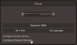 Een externe MIDI-keyboardcontroller instellen vanaf de Startpagina Stap 1