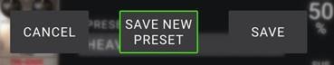 Een preset opslaan