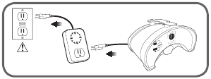 STANDAARD VOEDING + EXTERNE RUN KNOP FUNCTIE Stap 1
