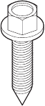 Bovenste scharnierschroef