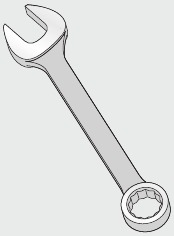 5/16" (8 mm) Steeksleutel