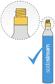 COMPATIBELE SODASTREAM&reg; CO2 SCHROEF SYSTEEM CILINDER