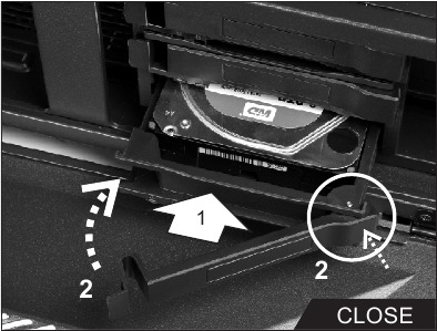 2,5"SSD / 3,5"HDD installatie Stap 2