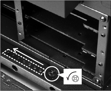 2,5"SSD / 3,5"HDD installatie Stap 5