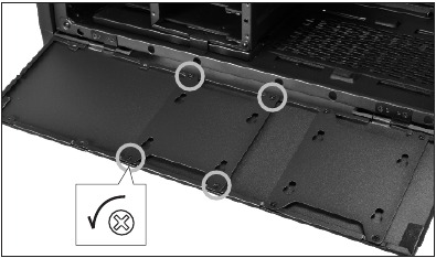2,5"SSD installatie Stap 1