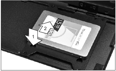 2,5"SSD installatie Stap 4