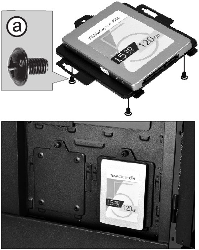 2,5"SSD installatie Stap 6