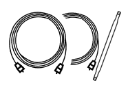 Coaxkabels 2 - 15ft. 1 - 30ft. + Platte kabel