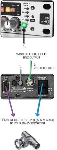 Clocking met de ASP880 Stap 3