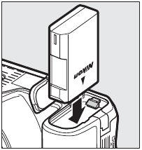 De batterij en een geheugenkaart plaatsen stap 1