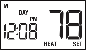Insteltemperatuur bekijken