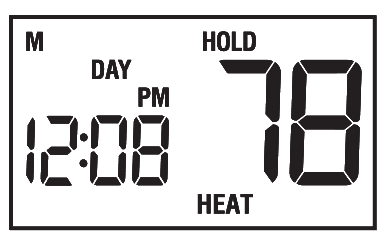 Temperatuuraanpassing - Verlengde vasthoudstand (vakantie) modus