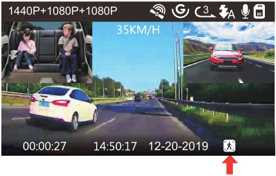 Collision Detection + Motion Detection (Botsingsdetectie + bewegingsdetectie) geactiveerd stap 1