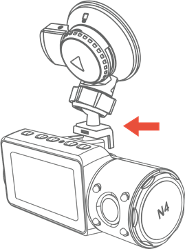 De camera op uw voorruit installeren Stap 1