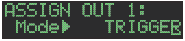 De ASSIGNABLE OUT/TRIGGER OUT-jacks gebruiken als Trigger Out Stap 2