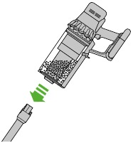 Uw stofreservoir legen Stap 1