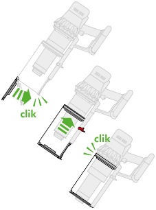 Uw stofreservoir legen Stap 3
