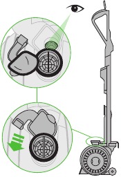Brush bar &ndash; clearing obstructions Step 1