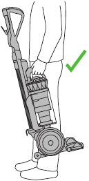 Carrying the appliance