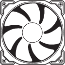 x3 ML120 PWM-VENTILATOREN