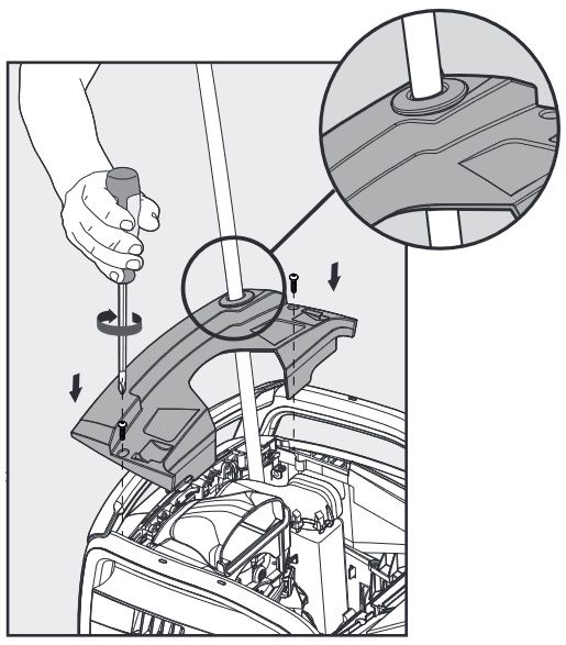 ONDERHOUD EN VERZORGING - De impeller reinigen Stap 6