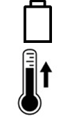 Batterij HEET waarschuwing