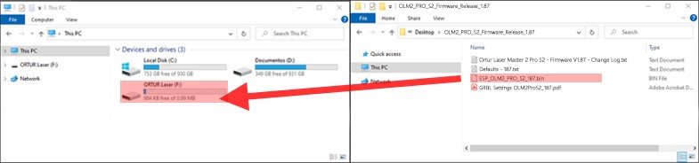 Windows Firmwaremodus inschakelen op uw Ortur Stap 3