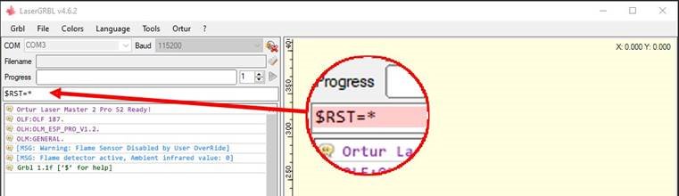 Windows LaserGRBL Stap 2